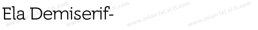 Ela Demiserif字体转换